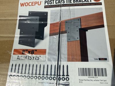 3 Pack - 8x8 Post Cap Tie Brackets for Pergola Gazebo