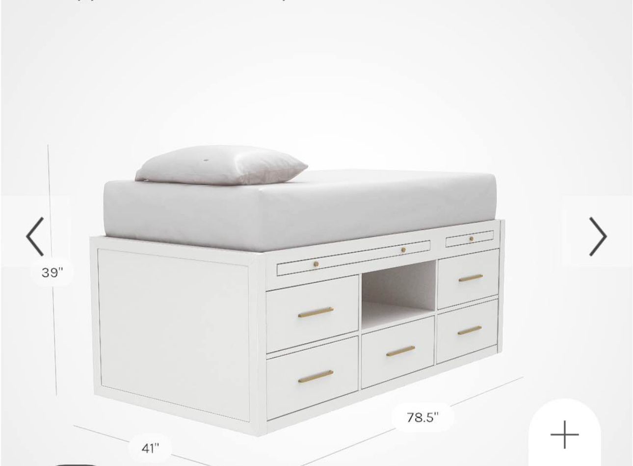Twin Size Captains Bed See Description
