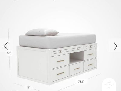Twin Size Captains Bed See Description