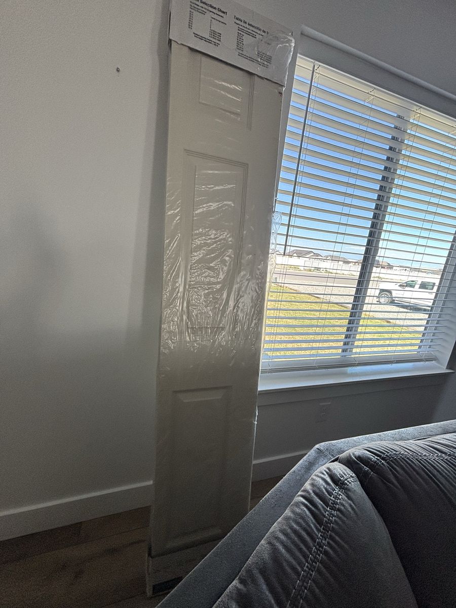 Bifold Closet Door, White, 30in x 80in, Hardware Included