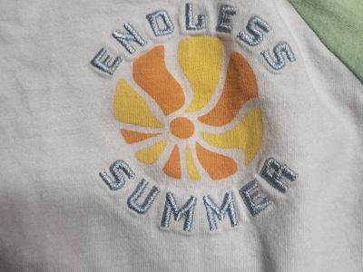DIP Girls XL (16) "Endless Summer" Embroidered Raglan T-Shirt 100% Cotton