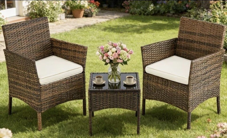 Outdoor PATIO FURNITURE SET 3 PCS