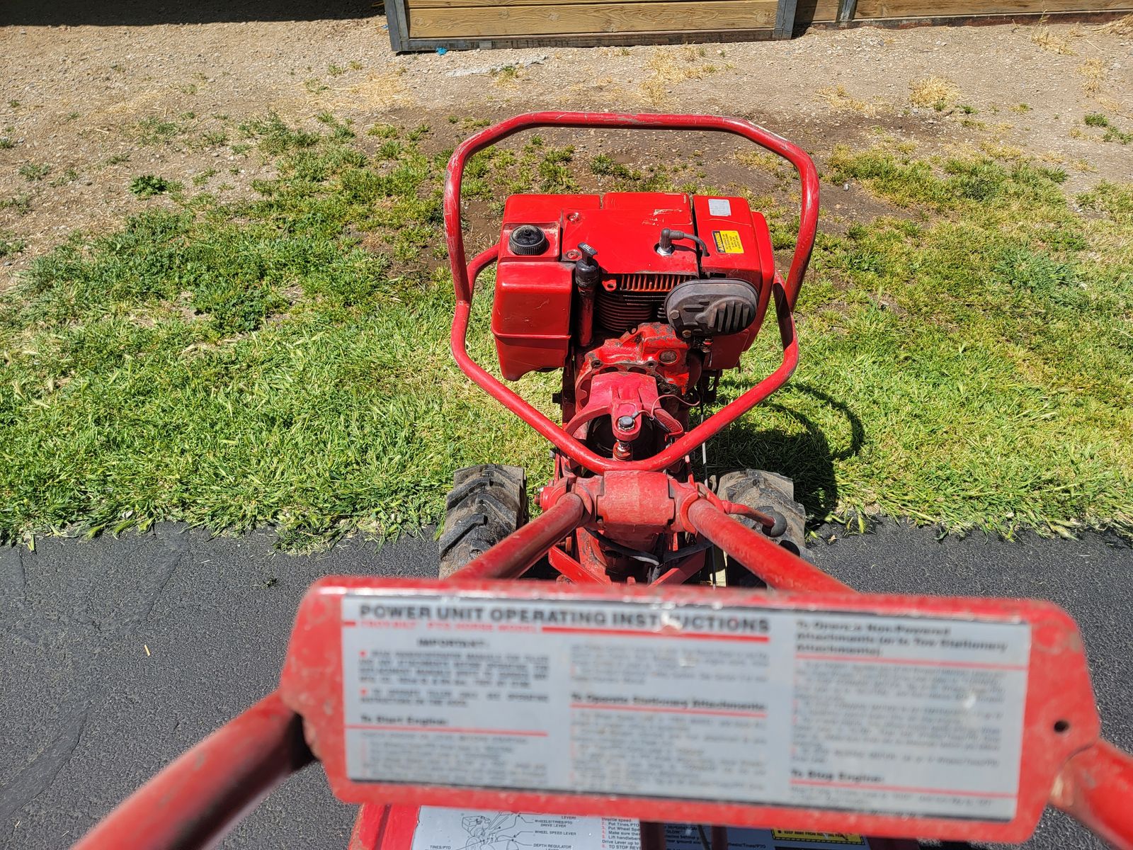 Troybuilt horse tiller