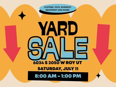 Huge Yard Sale: Clothes, Toys, Home Goods, Workout Equipment & More! 6034 S 2050 W Roy UT