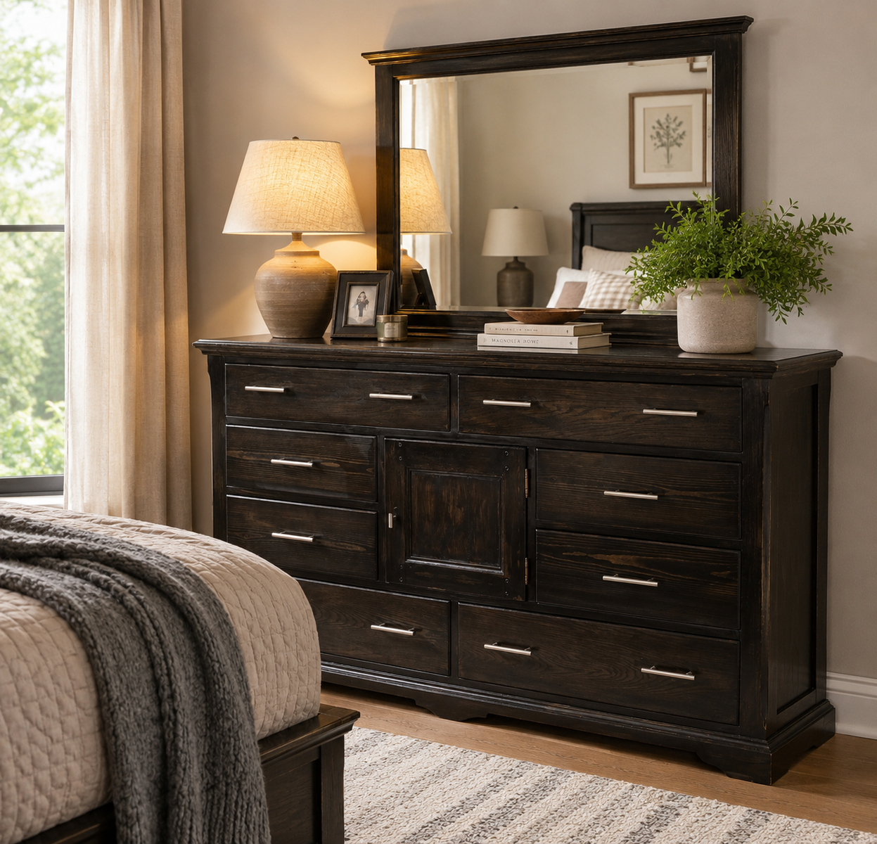 Huge Bedroom Dresser | Tons of Storage | Real Wood