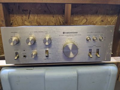 Kenwood KA-3500 Stereo Integrated Amplifier - Vintage Silver Audio Receiver