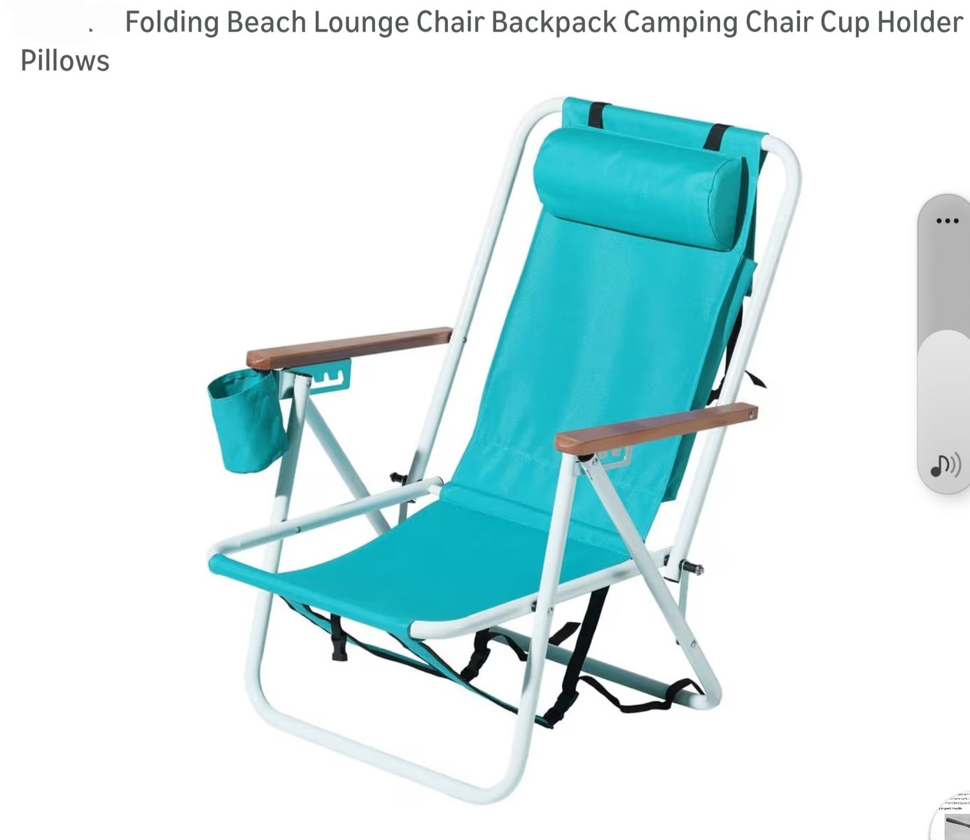 NEW BACKPACK BEACH CAMPING CHAIR