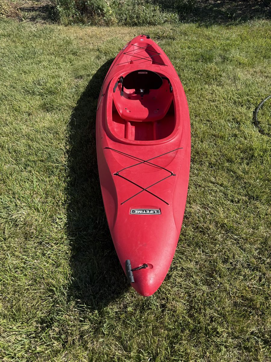 Lifetime Charger 100 10’ Sit-In Kayak - No Paddles - 10 Feet - Red