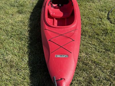 Lifetime Charger 100 10’ Sit-In Kayak - No Paddles - 10 Feet - Red