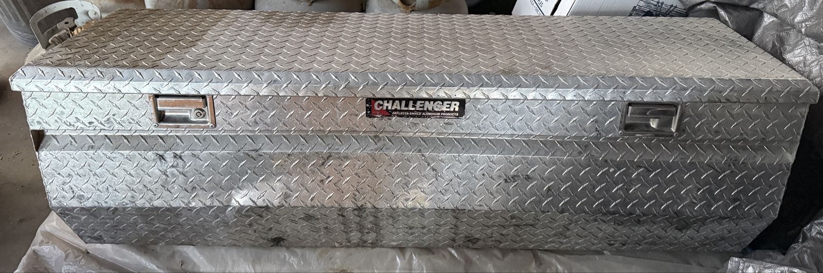 Diamond Plate Aluminum Truck Tool Box Chest Storage Bed Mount - Challenger