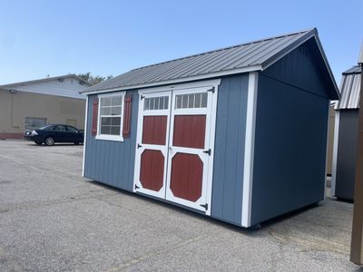 Bold, Bright, & Built to Handle It All! 10x16 Side Utility Workshop Shed!