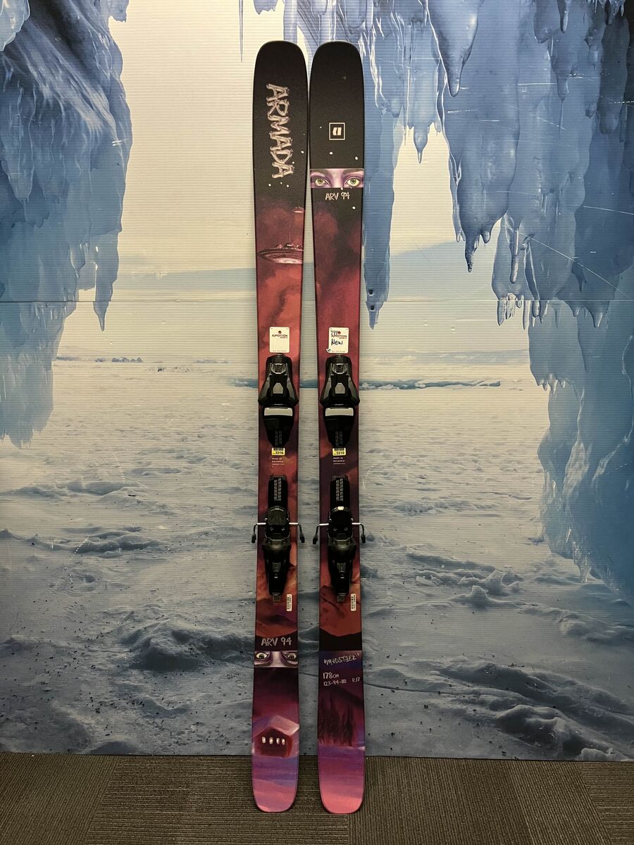 Lightly Used Armada ARV 94 178cm w/ Armada Strive 11 GW Demo Bindings