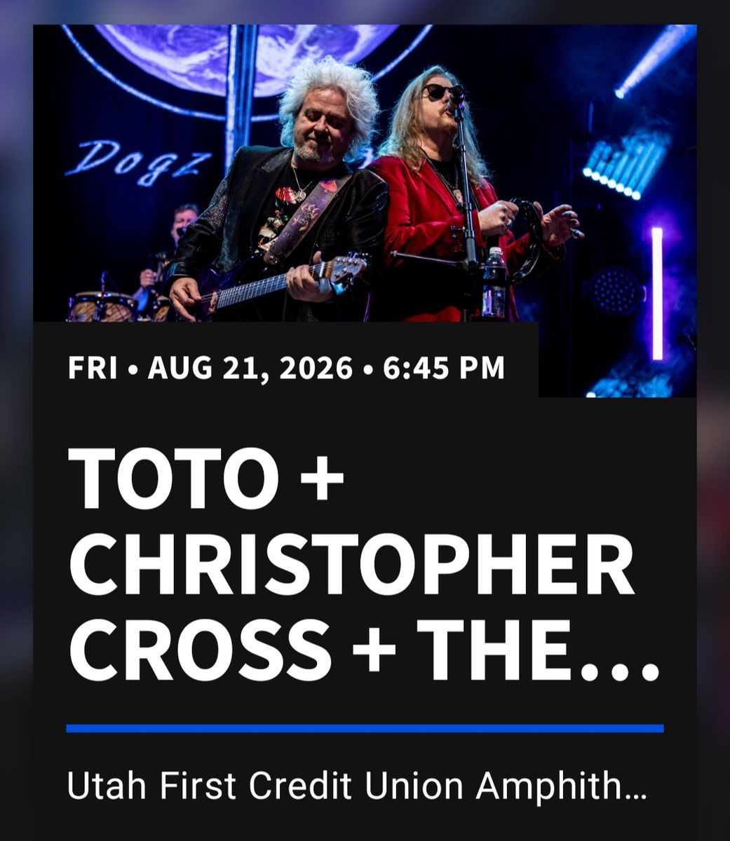 TOTO ......TWO Fantastic Seats Section 102 Row B seats 16 & 17, 2nd Row Center Stage