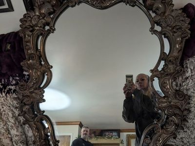 Antique Luxury Turner Louis XV Baroque XL Heavy Wood Carved Wall Mirror
