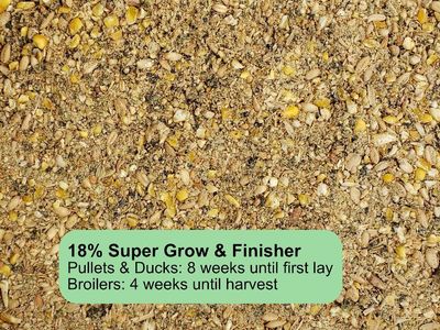 18% Pullet Grower/Rooster Feed/Broiler Finisher 50lb bag