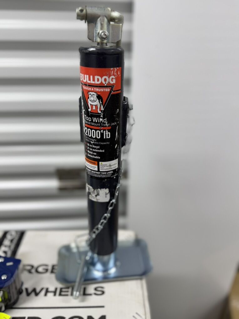 Round Trailer Jack, Side Mount, 2000 lbs. Lift NEW