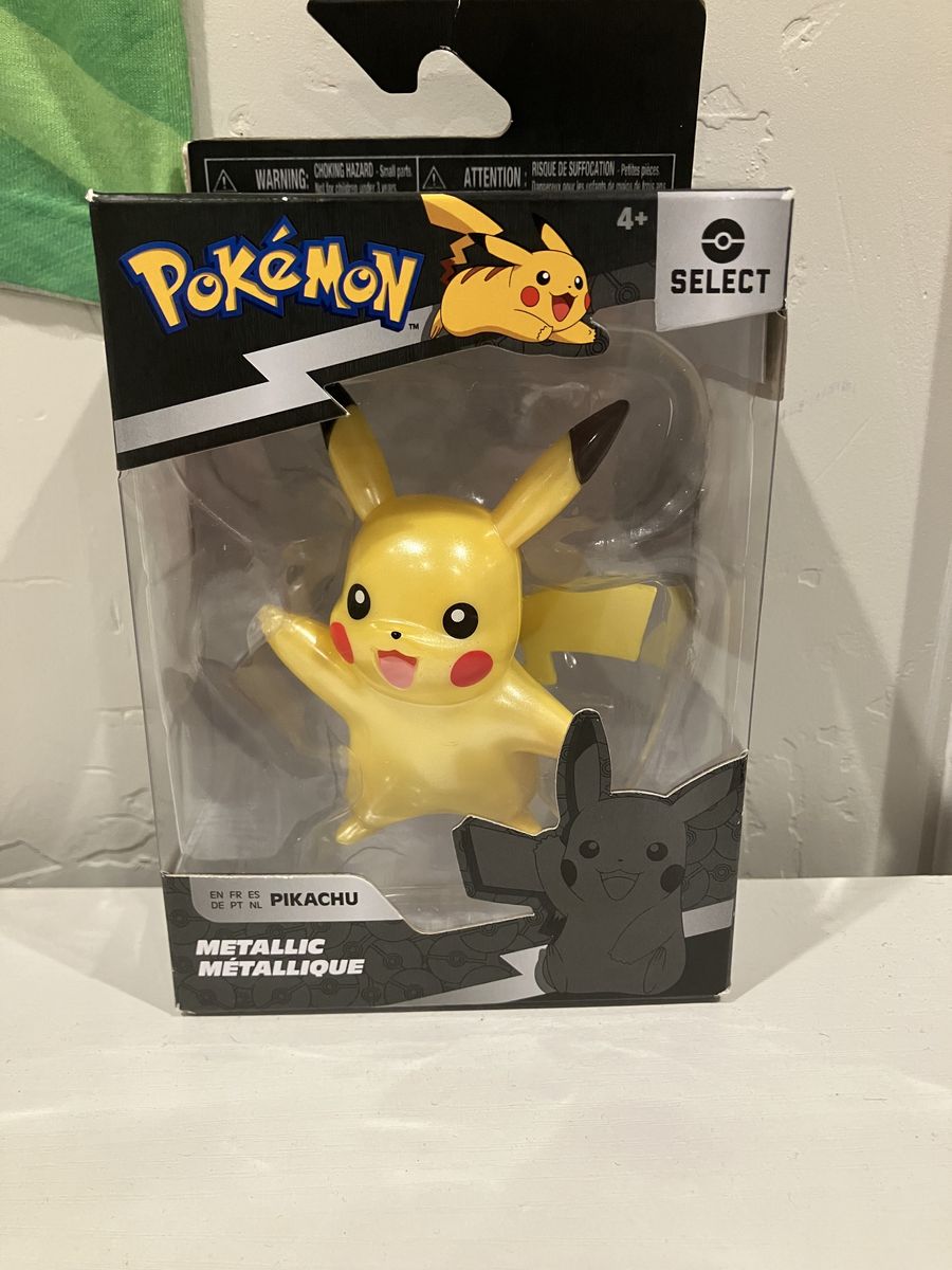 Pokemon Select Series 1 Metallic Pikachu Action Figure Toy Jazwares NIB