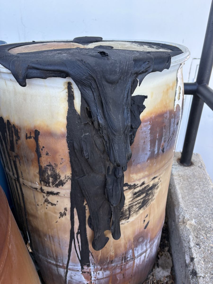 (8) 55 Gal Drums Of Tar