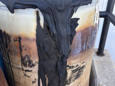 (8) 55 Gal Drums Of Tar