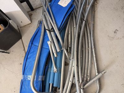 Never Used Trampoline Frame and Pad - Disassembled for Parts/Repair