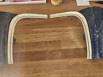 Chevy Nova 1973 74 front fender extensions with eyebrow moldings PAIR