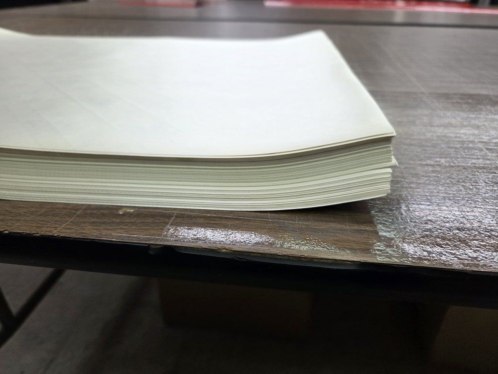 Textured decal vinyl white sheets