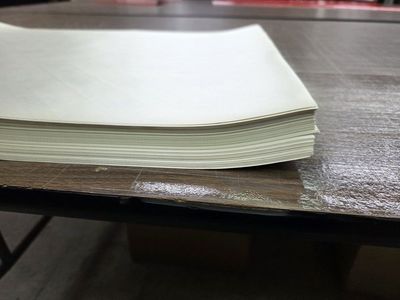 Textured decal vinyl white sheets