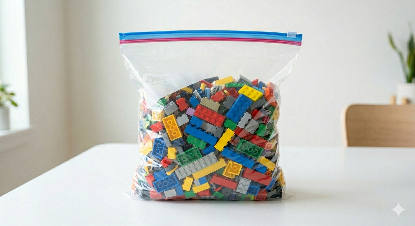 Assorted bag of legos