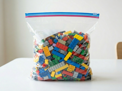 Assorted bag of legos