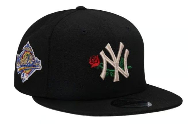 (NEW) New Era 9FIFTY NY Yankees 1996 World Series "Black Rose" Snapbacks