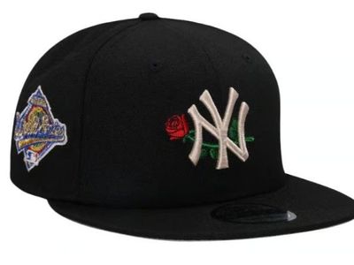 (NEW) New Era 9FIFTY NY Yankees 1996 World Series "Black Rose" Snapbacks