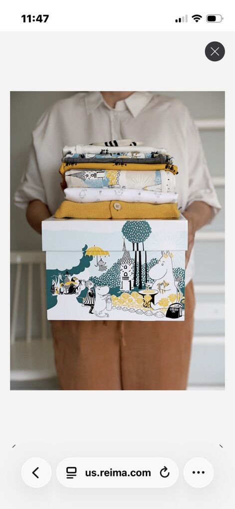 NEW Reima x Moomin Baby Box Clothes 3 mo