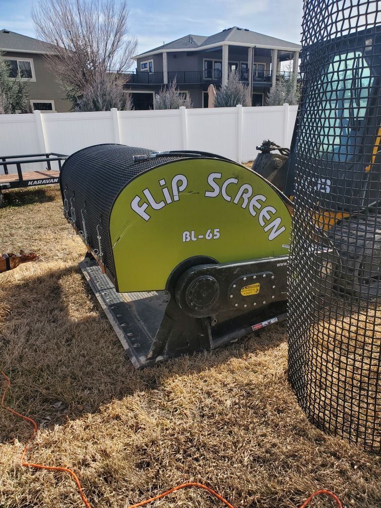 Flip Screen Skid Steer Attachment