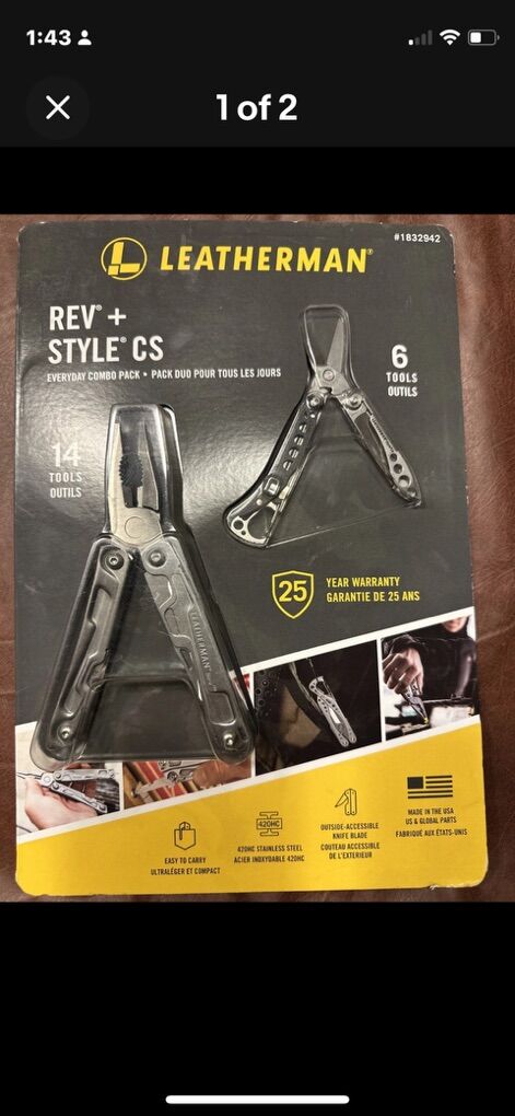 Leatherman Rev Style CS 14 Tools Combo Pack