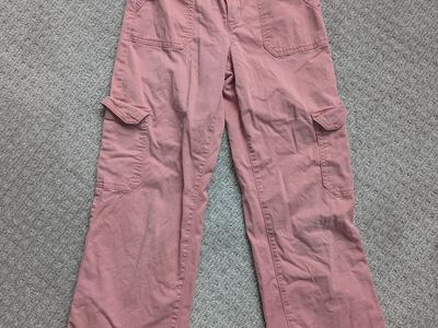 Wonder Nation Girls Pink Cargo Pants, size 14