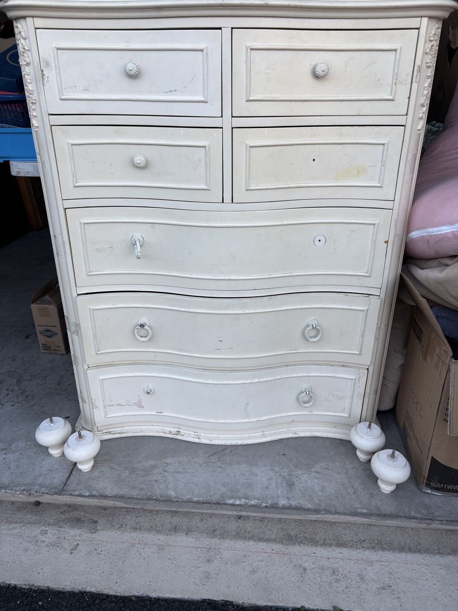 **Decorative White Dresser