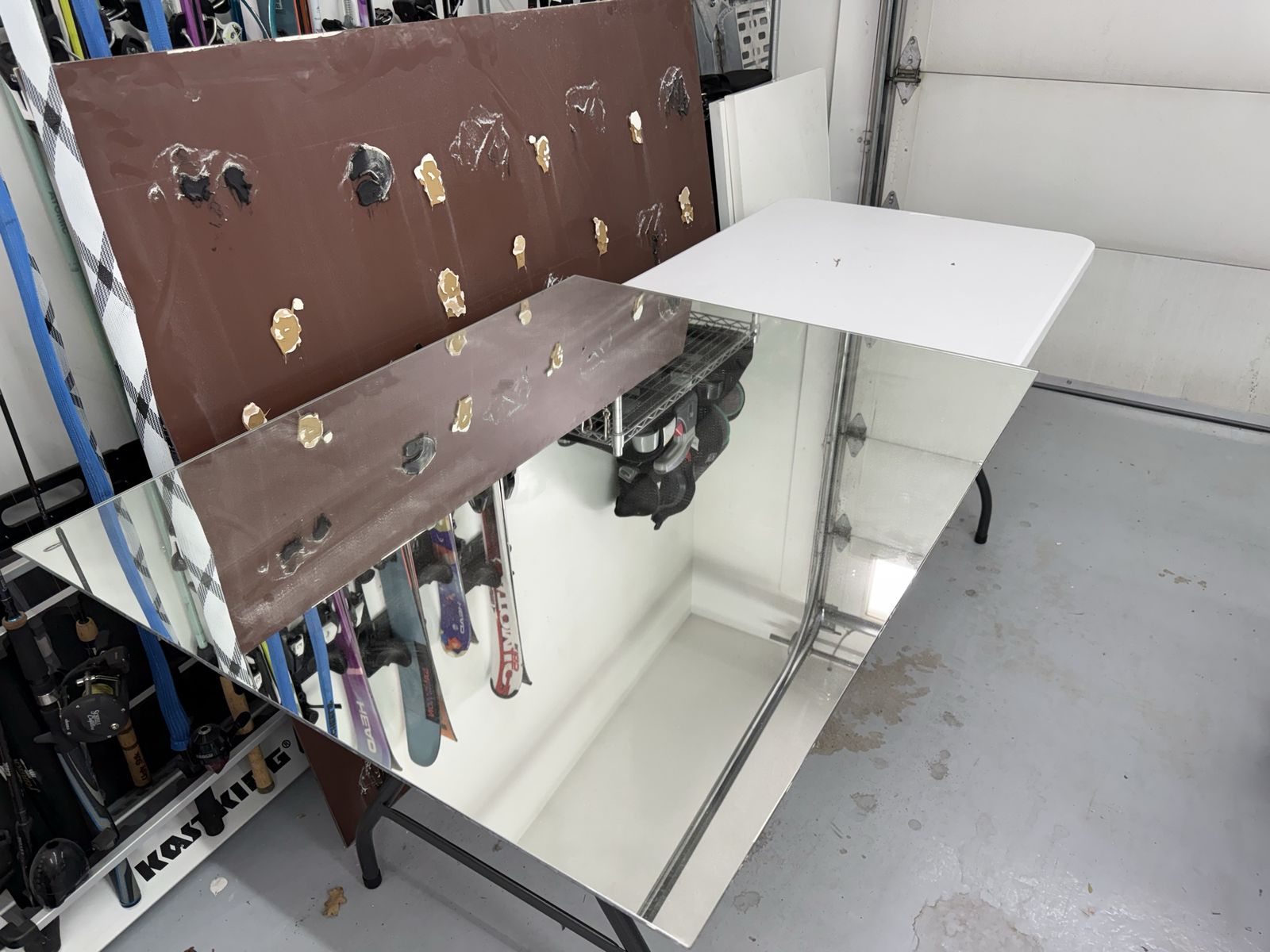 Set Of Two Frameless Bathroom Mirrors