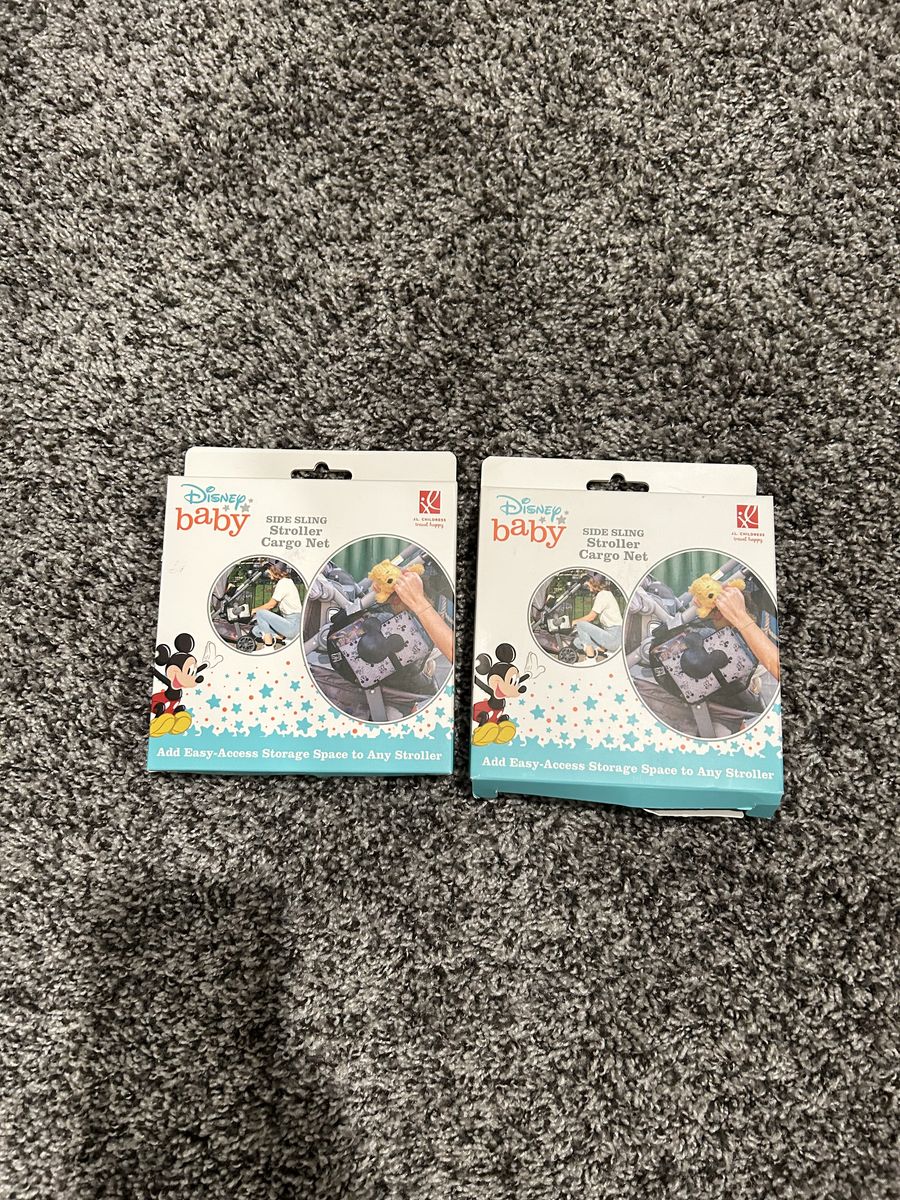Extra Storage Stroller side Cargo Nets (set of 2)