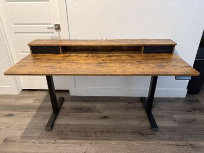 Brand New Veken 63x28 in Electric Standing Desk with Drawers