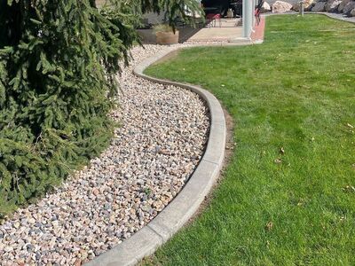 Sprinkler Install | Concrete Curbing | Garden Bed