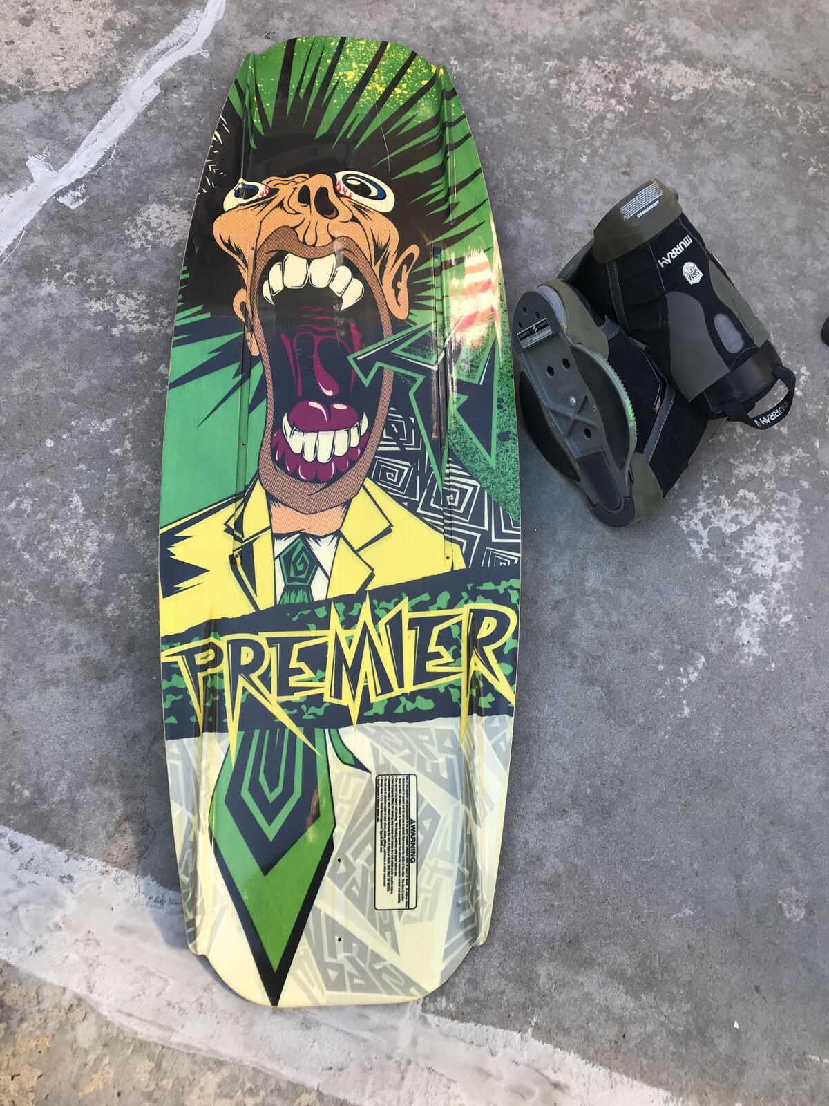 Premier Wakeboard Danny harp pro model 136 wake board with bindings
