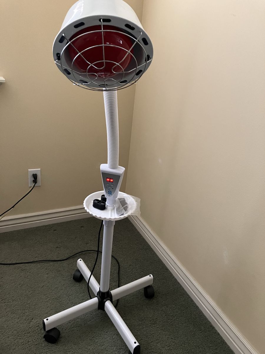 Infrared Heat Lamp Therapy Device Red Light Floor Stand Adjustable Goose Neck