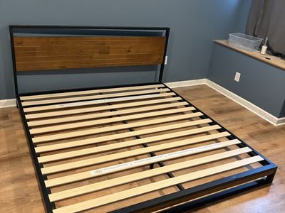 King Bedframe With Headboard