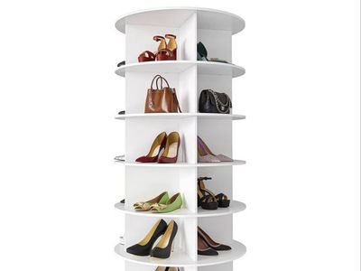 New 7-Tier Rotating Shoe Rack Tower - 360° Spinning Closet Organizer