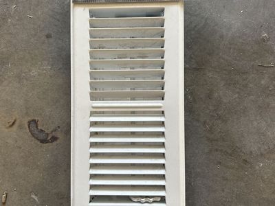 White HVAC Air Vent Register Grille 10.5" x 5.5" with Adjustable Louvers