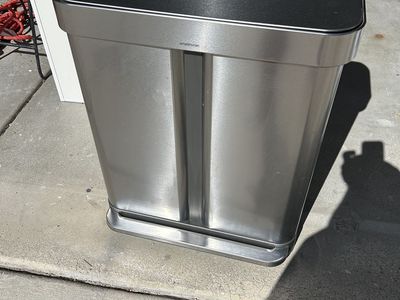Simple Human stainless trash can - 2 container - msrp $199