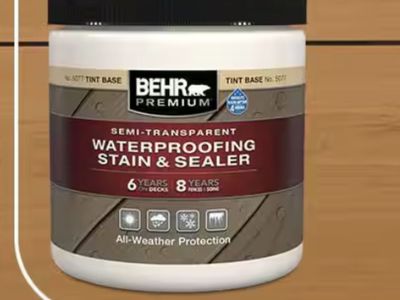 7 - Semi-Transparent Waterproofing Exterior Wood Stain and Sealer Sample 8oz - Bear Paint