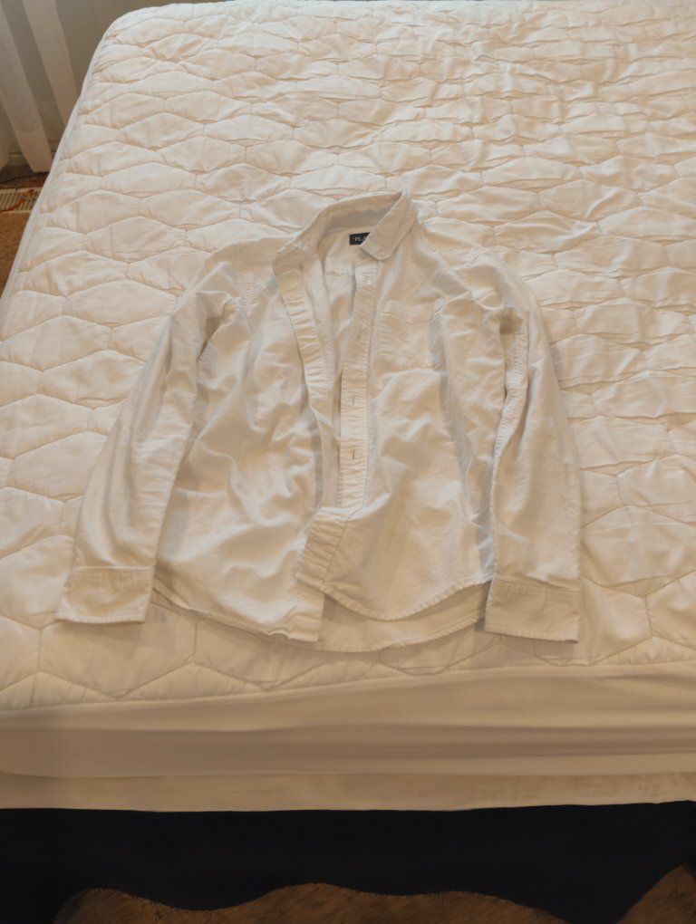 Boys size 14 white shirt