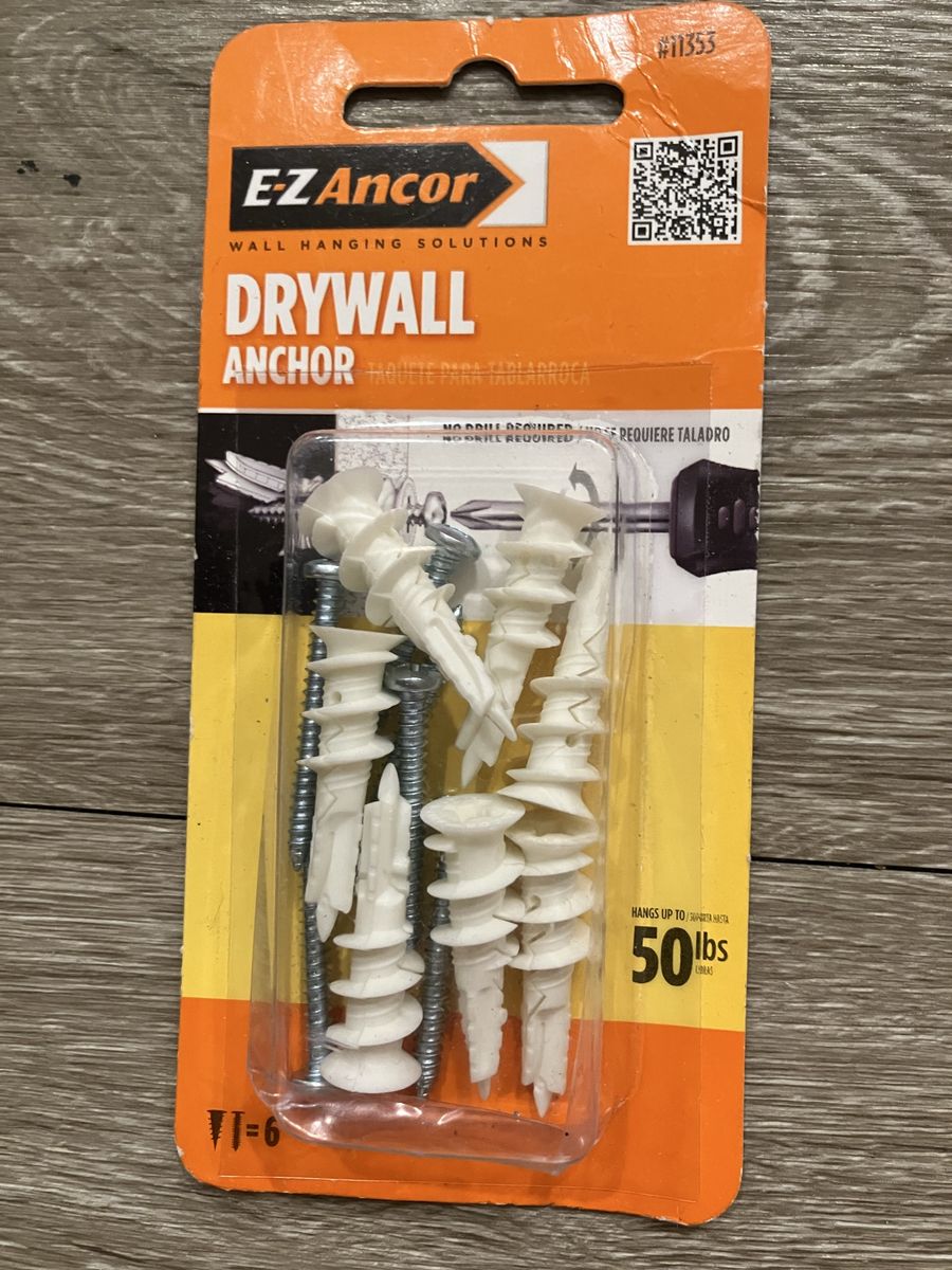 E-Z Anchor Dry Wall Anchors for Drywall New In Box