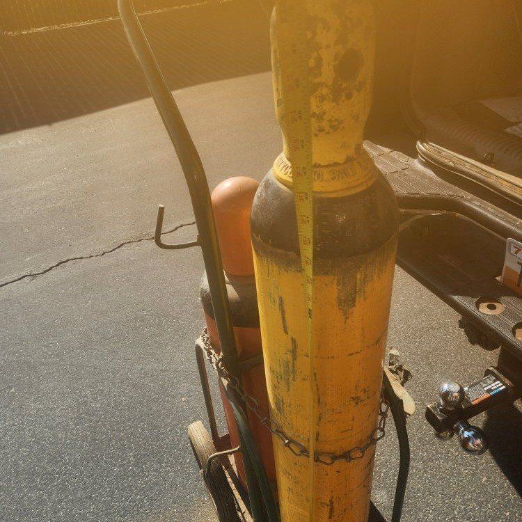Oxy-Acetylene Welding Tanks Set with Rolling Cart best offer